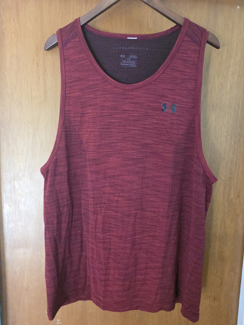 Rare Under Armour Threadborne Seamless Tank Top Burgundy XL Men's Nwot